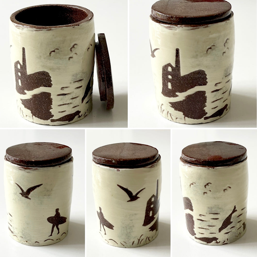 Small Tin Mine Surfer Jar