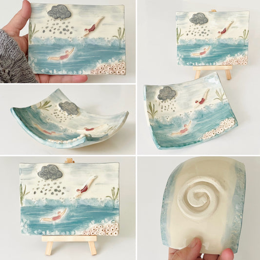 Ceramic Wild Swim Dish/Plaque