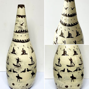 Large Cornish ‘Greek Style’ vase
