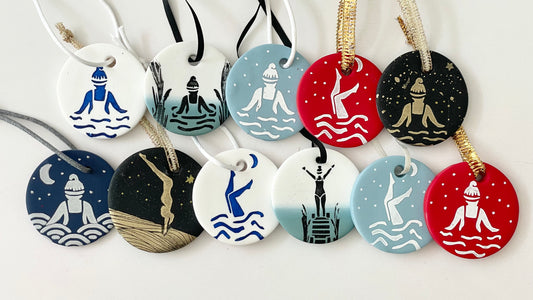 Wild Swim Hanging Ornaments