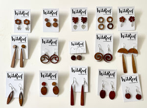 Wood Earrings £2 Clearance
