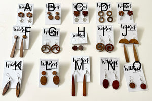 Wood Earrings £2 Clearance